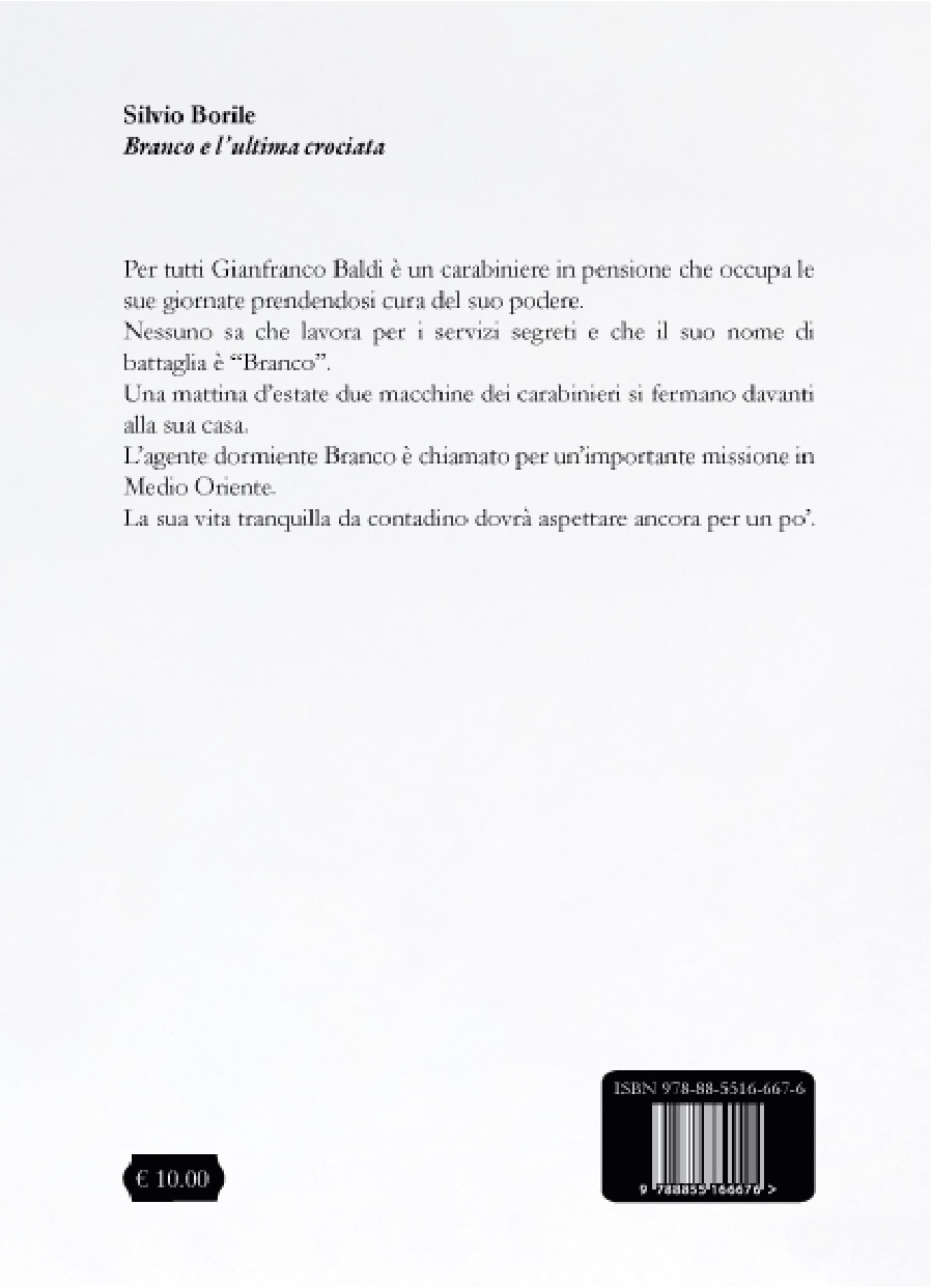 Quarta di copertina di Branco e l'ultima crociata